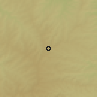 Shaded relief of the 58 km around Rolândia, drawn from the GMTED2010 grid