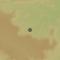 Shaded relief of the 60 km around Barbalha, drawn from the GMTED2010 grid