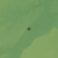 Shaded relief of the 60 km around Russas, drawn from the GMTED2010 grid