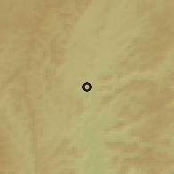 Shaded relief of the 59 km around Salinas, drawn from the GMTED2010 grid