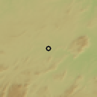 Shaded relief of the 60 km around Santa Cruz do Capibaribe, drawn from the GMTED2010 grid