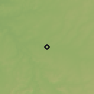 Shaded relief of the 60 km around Santa Luzia, drawn from the GMTED2010 grid