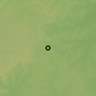 Shaded relief of the 56 km around Santana do Livramento, drawn from the GMTED2010 grid