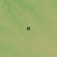 Shaded relief of the 57 km around Santa Rosa, drawn from the GMTED2010 grid