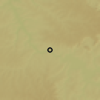 Shaded relief of the 58 km around Barra Bonita, drawn from the GMTED2010 grid