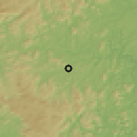 Shaded relief of the 59 km around Barra de São Francisco, drawn from the GMTED2010 grid