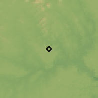 Shaded relief of the 60 km around Santo Estêvão, drawn from the GMTED2010 grid