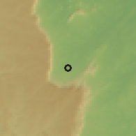 Shaded relief of the 60 km around São Benedito, drawn from the GMTED2010 grid