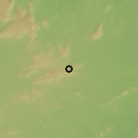 Shaded relief of the 60 km around São Bento, drawn from the GMTED2010 grid