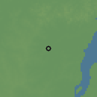 Shaded relief of the 60 km around São Bento, drawn from the GMTED2010 grid