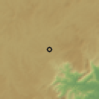 Shaded relief of the 57 km around São Bento do Sul, drawn from the GMTED2010 grid
