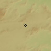 Shaded relief of the 60 km around São Caitano, drawn from the GMTED2010 grid