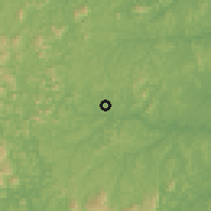 Shaded relief of the 59 km around São Gabriel da Palha, drawn from the GMTED2010 grid