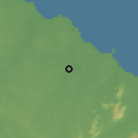 Shaded relief of the 60 km around São Gonçalo do Amarante, drawn from the GMTED2010 grid