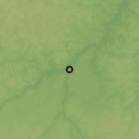 Shaded relief of the 60 km around Barra do Corda, drawn from the GMTED2010 grid