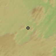 Shaded relief of the 58 km around São João Nepomuceno, drawn from the GMTED2010 grid