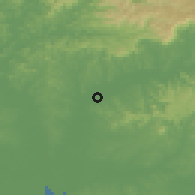 Shaded relief of the 56 km around São Leopoldo, drawn from the GMTED2010 grid