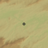Shaded relief of the 58 km around Barra Mansa, drawn from the GMTED2010 grid