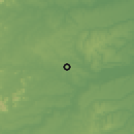Shaded relief of the 60 km around Sapé, drawn from the GMTED2010 grid
