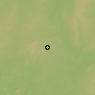 Shaded relief of the 60 km around Serrinha, drawn from the GMTED2010 grid