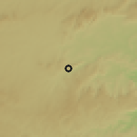 Shaded relief of the 60 km around Sirinhaém, drawn from the GMTED2010 grid
