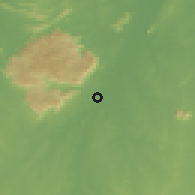 Shaded relief of the 60 km around Sobral, drawn from the GMTED2010 grid