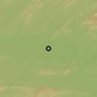 Shaded relief of the 60 km around Sousa, drawn from the GMTED2010 grid