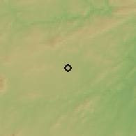 Shaded relief of the 60 km around Surubim, drawn from the GMTED2010 grid