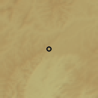 Shaded relief of the 59 km around Taiobeiras, drawn from the GMTED2010 grid