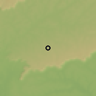Shaded relief of the 59 km around Tangará da Serra, drawn from the GMTED2010 grid