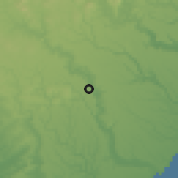 Shaded relief of the 60 km around Teotônio Vilela, drawn from the GMTED2010 grid
