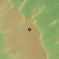 Shaded relief of the 60 km around Tianguá, drawn from the GMTED2010 grid