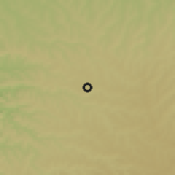 Shaded relief of the 58 km around Toledo, drawn from the GMTED2010 grid