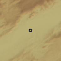 Shaded relief of the 58 km around Tremembé, drawn from the GMTED2010 grid