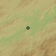 Shaded relief of the 58 km around Três Rios, drawn from the GMTED2010 grid