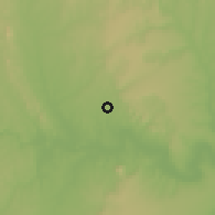 Shaded relief of the 60 km around Tucano, drawn from the GMTED2010 grid
