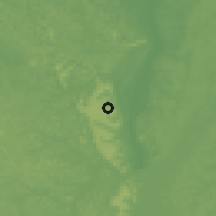 Shaded relief of the 60 km around Tucuruí, drawn from the GMTED2010 grid