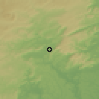 Shaded relief of the 60 km around União dos Palmares, drawn from the GMTED2010 grid