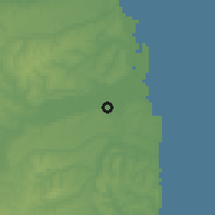 Shaded relief of the 60 km around Bayeux, drawn from the GMTED2010 grid