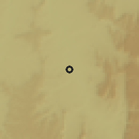 Shaded relief of the 59 km around Várzea da Palma, drawn from the GMTED2010 grid