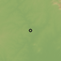 Shaded relief of the 59 km around Várzea Grande, drawn from the GMTED2010 grid
