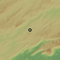 Shaded relief of the 58 km around Vassouras, drawn from the GMTED2010 grid