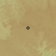 Shaded relief of the 59 km around Vitória da Conquista, drawn from the GMTED2010 grid
