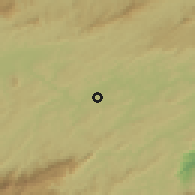 Shaded relief of the 58 km around Volta Redonda, drawn from the GMTED2010 grid