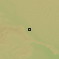 Shaded relief of the 56 km around Beni Ikhlef, drawn from the GMTED2010 grid