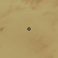 Shaded relief of the 55 km around Berriche, drawn from the GMTED2010 grid