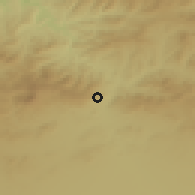 Shaded relief of the 55 km around Boghar, drawn from the GMTED2010 grid