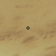 Shaded relief of the 55 km around Ain Azal, drawn from the GMTED2010 grid