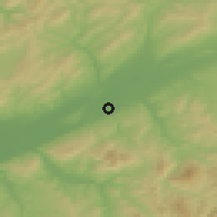 Shaded relief of the 55 km around Boukadir, drawn from the GMTED2010 grid