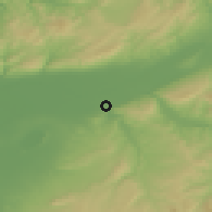 Shaded relief of the 55 km around Djidiouia, drawn from the GMTED2010 grid